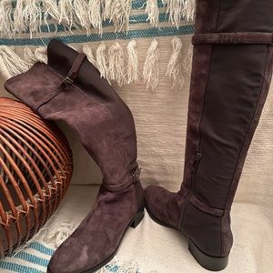 Ivanka trump 7 1/2 tall brown boots suede